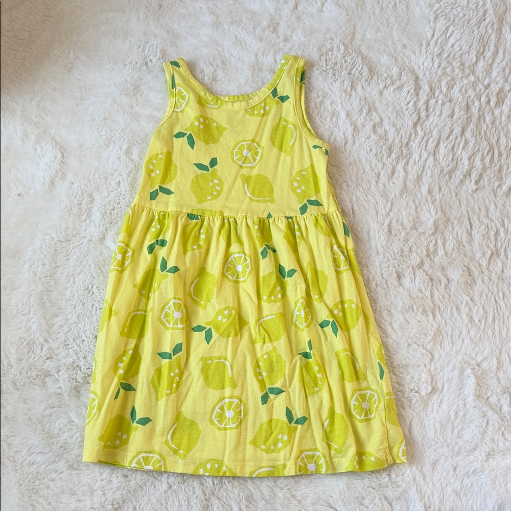H&M Yellow Lemon Print Tank Dress for Girls